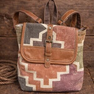 Western Festival Multicolor Geometric Bag